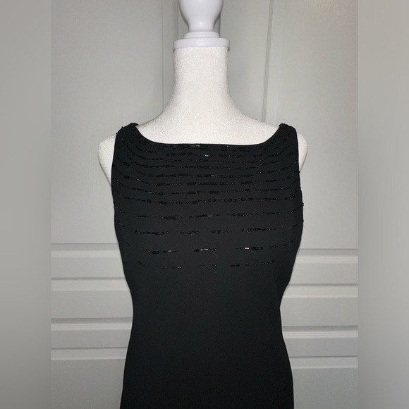 Jones New York Black Embellished Evening Cocktail Party Dress Size 10 - Picture 4 of 10